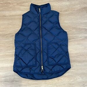 Women’s quilted Navy J Crew Vest